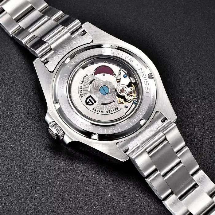 Montre pour homme PAGANI DESIGN Vintage 42MM GMT PD1682, montre mécanique automatique, saphir, acier