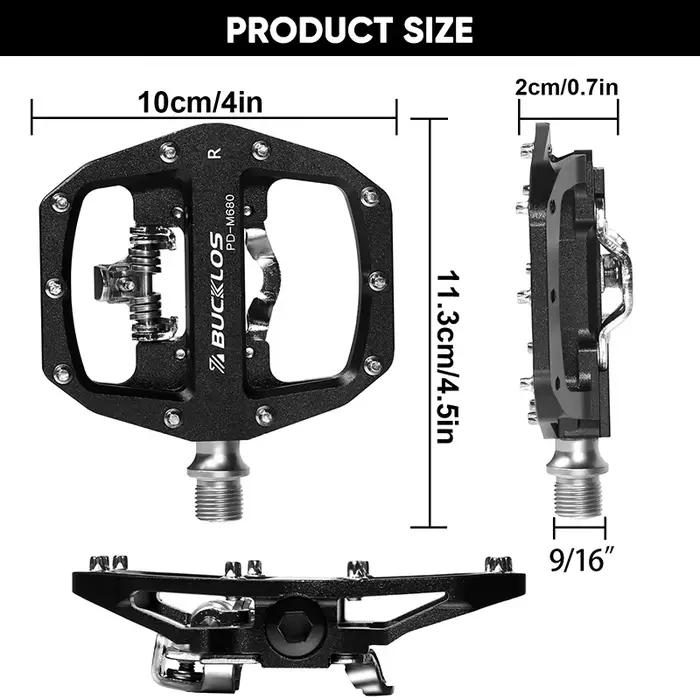 BUCKKubPedals-Pédale plate en alliage d'aluminium pour VTT, plate-forme de roulement, fonction de to