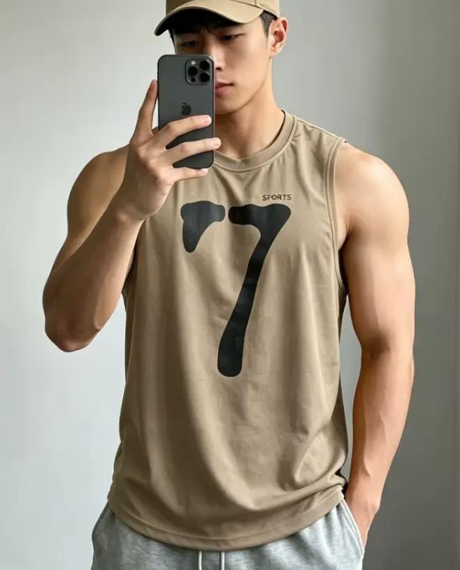 Débardeur de course pour homme, gilet de sport d'été, séchage rapide, pour entraînement, fitness et 