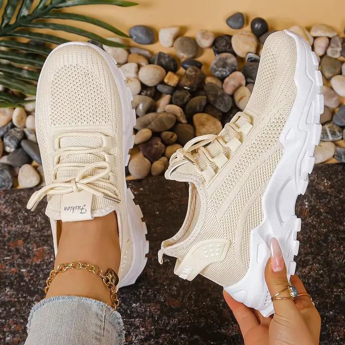 Nouvelles Chaussures de Sport Décontractées pour Femmes 2026 – Tige en Maille Respirante, Semelle Am