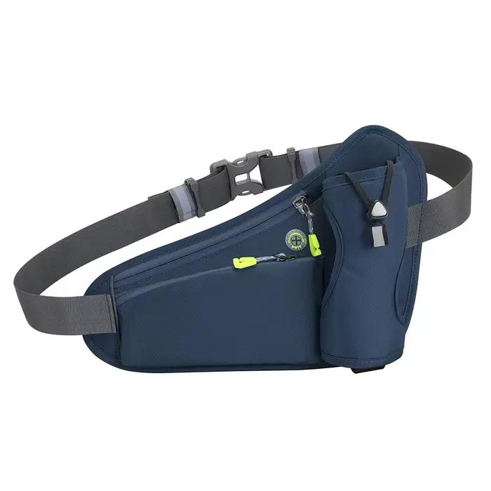 Sac banane de sport avec porte-bouteille d'eau pour homme et femme, sacoche de course, de gym, de jo
