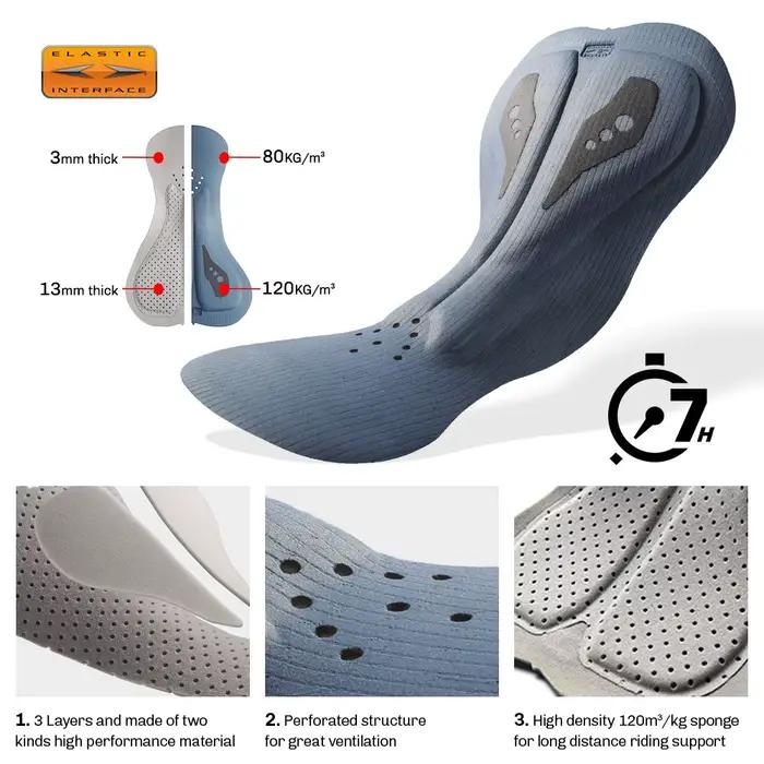 RION short de cyclisme hommes Ciclismo Masculina cuissard Interface élastique coussin longue Distanc