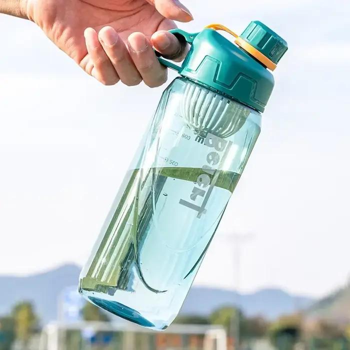 Bouteille de sport Durable de 1 litre, incassable et facile à nettoyer, bouche large, pour la course