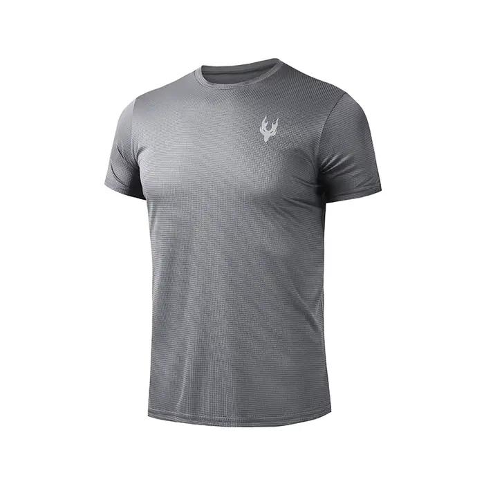 T-Shirt de course pour hommes, hauts de Sport d'été, maillot de Football, vêtements à séchage rapide