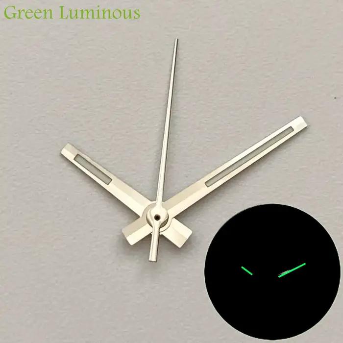 Aiguilles de montre lumineuses bleues et vertes de 8 mm, 12 mm, 12,5 mm pour Seiko NH35/NH38/NH70/NH