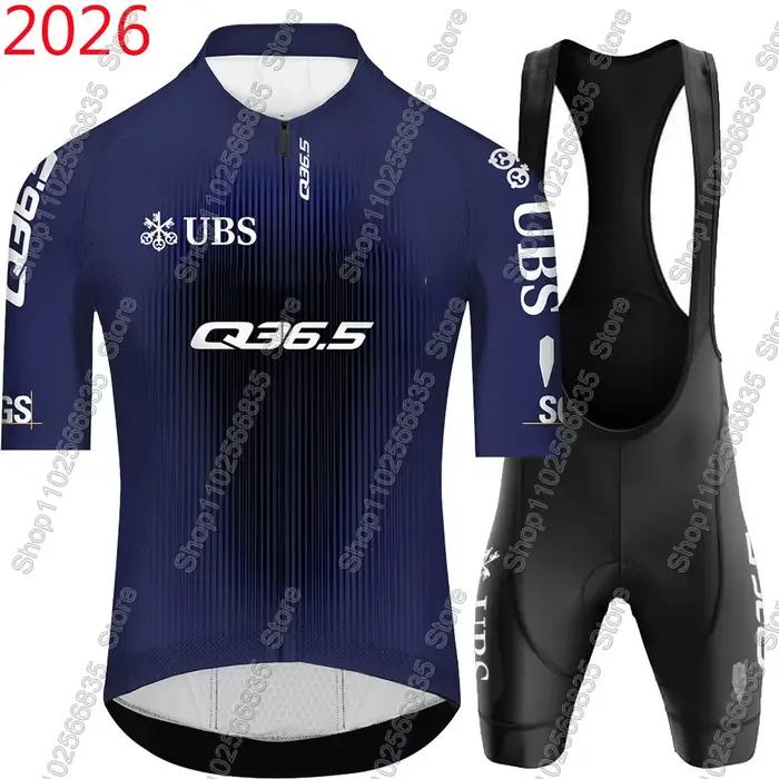 Ensemble de maillot de cyclisme Pro Team Q36.5 2026, manches courtes, vêtements de Suisse, chemises 