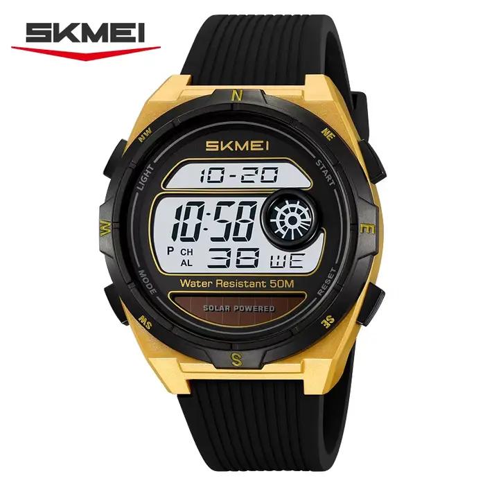 Montre numérique électronique solaire SKMEI 2436, étanche, multifonctionnelle, pour hommes, montre d