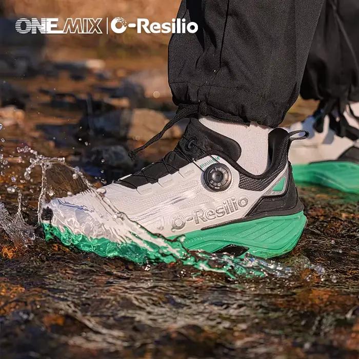 ONEMIX baskets de course en plein air hommes chaussures de sentier élastiques léger respirant femmes