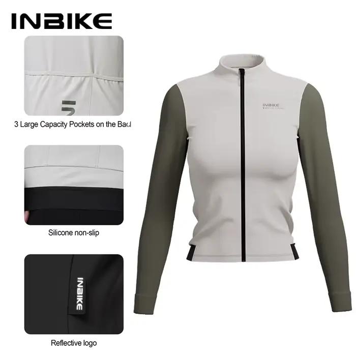 INBIKE hiver polaire femmes à manches longues maillot automne thermique cyclisme costume montagne ro