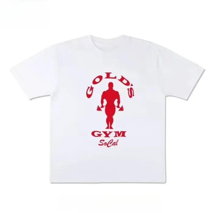 T-shirt en coton imprimé de qualité Golds Gym New Age pour hommes 2026 - Idéal pour les entraînement