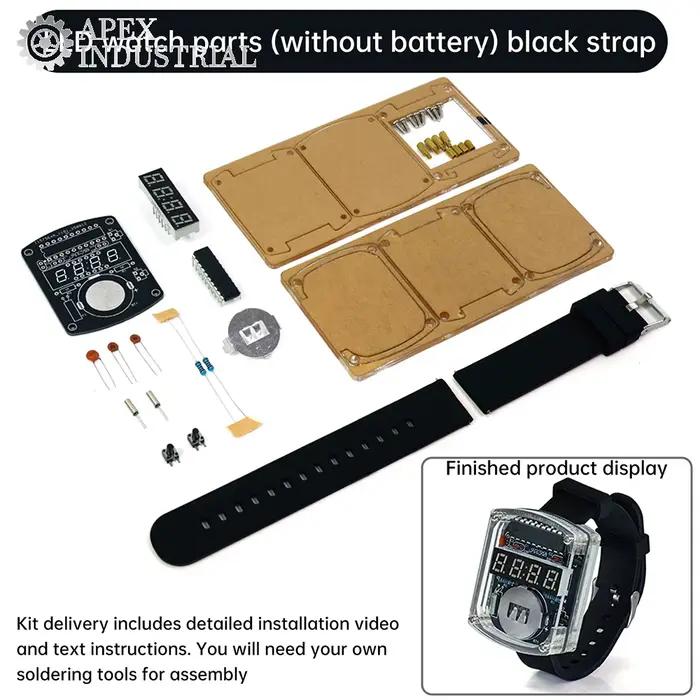 Kit de bricolage de montre électronique, affichage de Tube numérique LED, microcontrôleur, assemblag