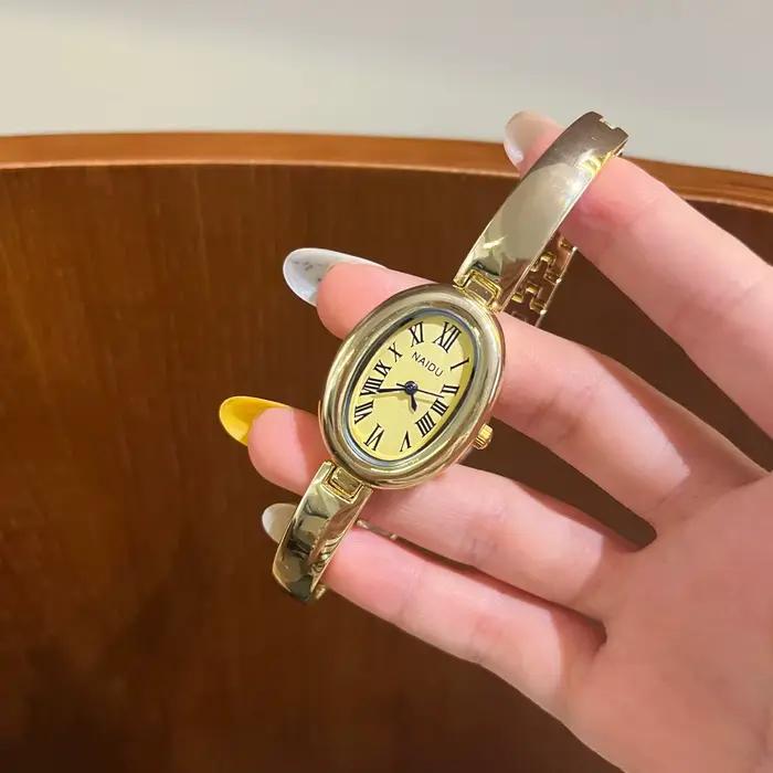 Nouvelle Montre Bracelet Ovale pour Femme 2026 – Élégante, Tendance, Haute Qualité, Rétro Exquise, P