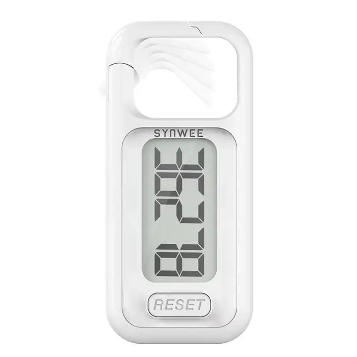 Podomètre 3D pour la marche, avec grand écran, compteur de pas Simple et précis, avec Clip amovible 