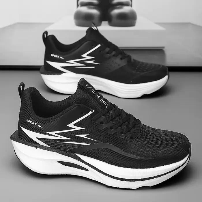 Chaussures de sport] Chaussures de course professionnelles ultra-légères pour hommes, avec plaque en