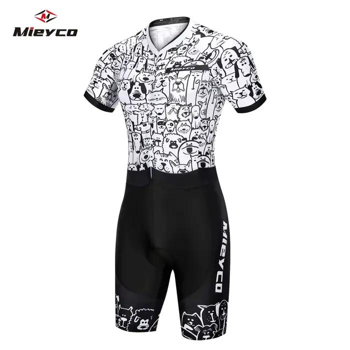Combinaison de Triathlon pour hommes et femmes, vêtement de cyclisme personnalisé, manches courtes, 
