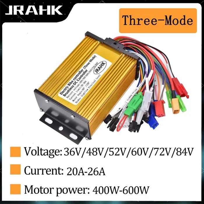 JRAHK 36V 48V 60V 64V 72V 84V contrôleur de vélo électrique Scooter 400W 500W 600W DC pièces de vite
