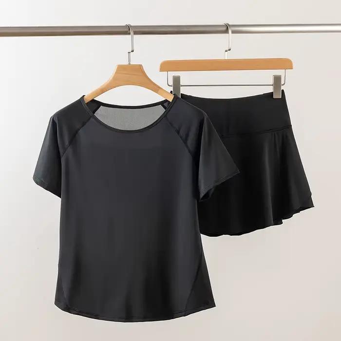 Ensemble de course pour femmes, vêtements de yoga, fitness, élastiques, amples, fins, respirants, à 
