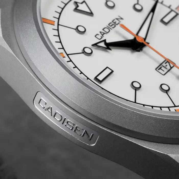 CADISEN TI-7 Autodyne montre-bracelet mécanique automatique en acier titane pour homme, MIYOTA 8215,