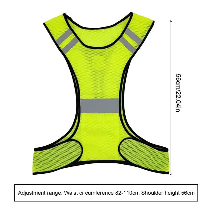 Gilet réfléchissant de sécurité respirant, léger et réglable pour hommes et femmes, équitation de nu