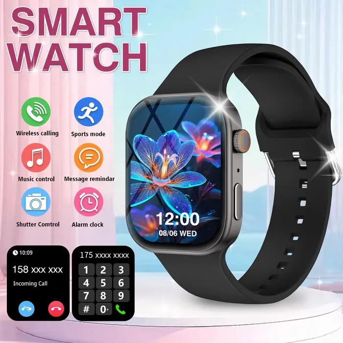 Montre intelligente, appel/cadran sans fil, mode multi-sport, rappels d'application multiples, adapt