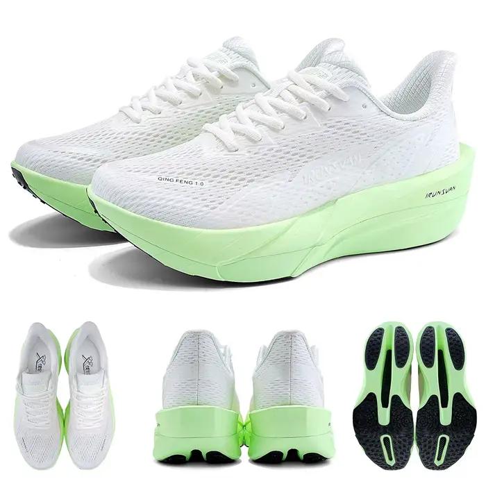 IRUNSSurface chaussures de course légères pour personnes chaussures de sport en plaque de carbone pl