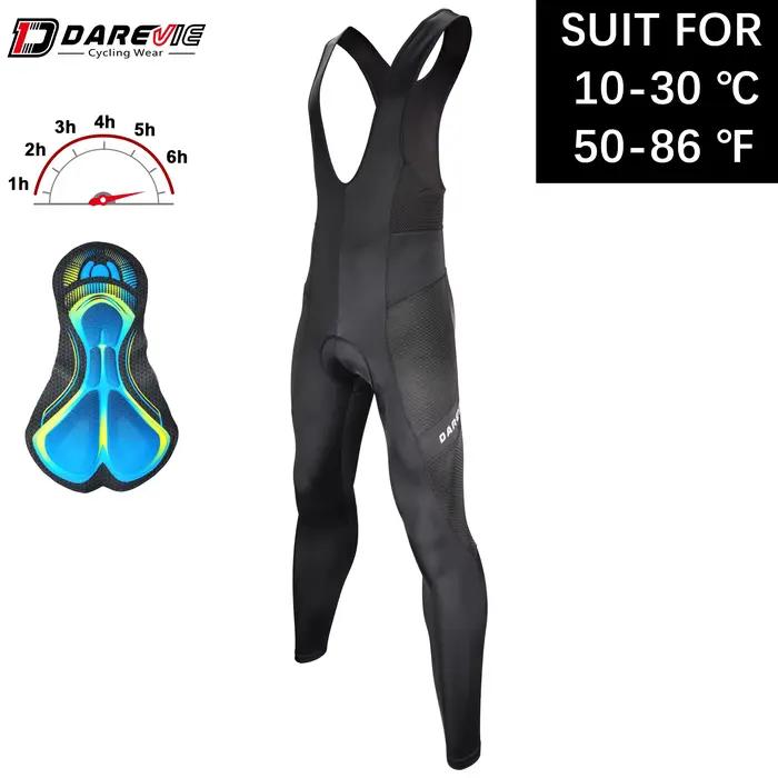 DAREVIE – pantalon à bretelles de cyclisme pour hommes, respirant, moulant, avec coussin de Gel, 6 h