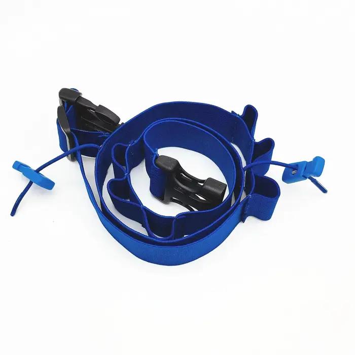 Ceinture porte-dossard unisexe pour triathlon et marathon avec porte-gel, ceinture de course en tiss