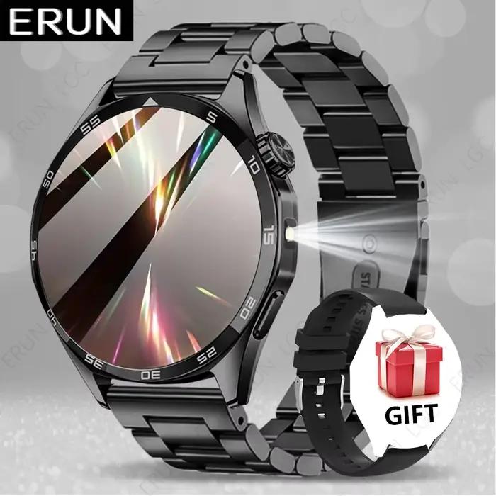 Montre connectée ERUN pour homme compatible avec iPhone et Android, tracker d'activité sans fil avec