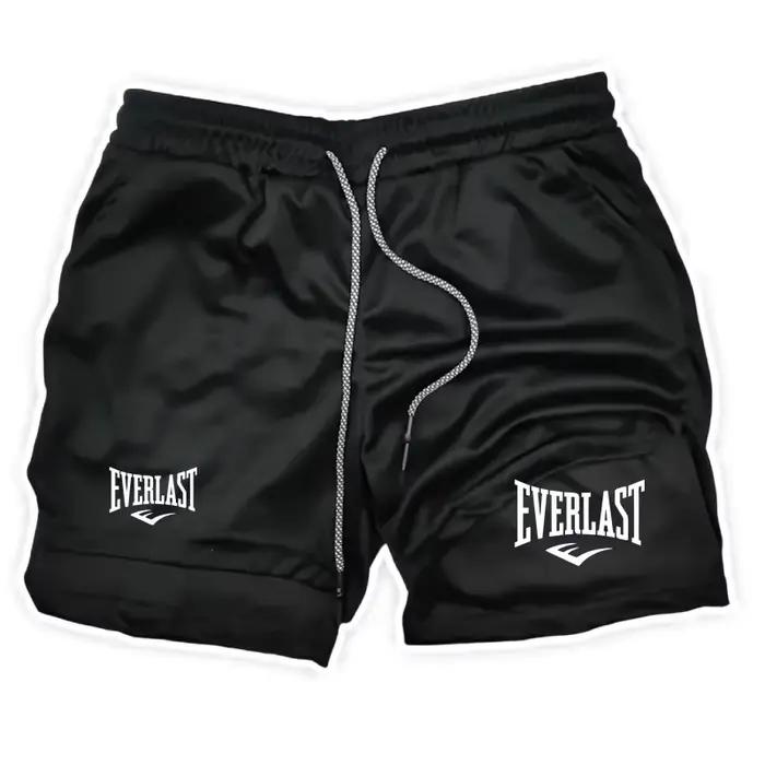 Shorts de course pour hommes 2 en 1, shorts de sport à double couche, vêtements de sport, short de f