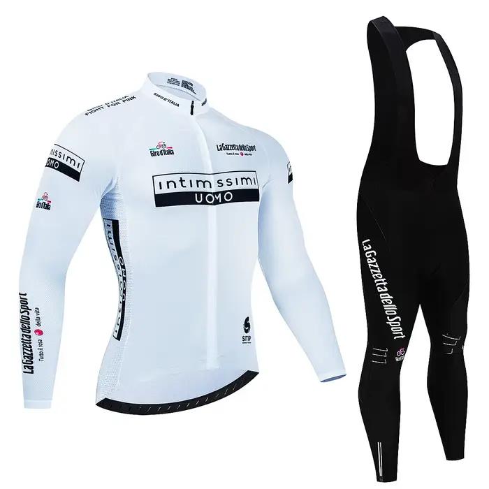 Maillot De cyclisme Tour d'italie D'ITALIA, ensemble Premium Anti-UV à manches longues, combinaison 