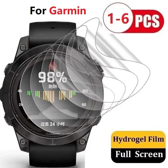 Film de montre Hydrogel pour Garmin Fenix 7 7x 7s 6 6s 6x Pro 5 5s 5x Plus, protecteur d'écran, feui