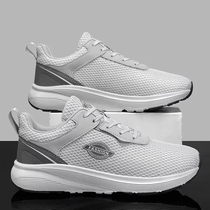 Chaussures de course pour hommes, baskets de sport respirantes, légères et confortables, avec coussi