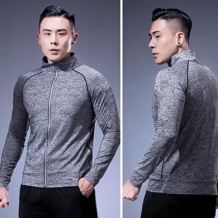 Vestes de sport pour hommes 2026 – Sweat-shirts respirants pour la course à pied, vestes de compress
