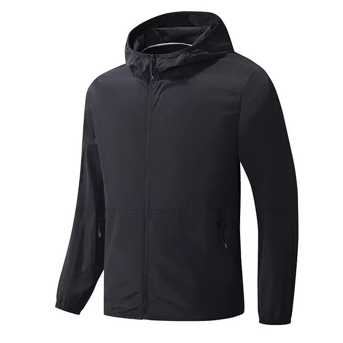 Veste de course d'été pour hommes, manteaux de Jogging respirants à séchage rapide, vêtements de Spo