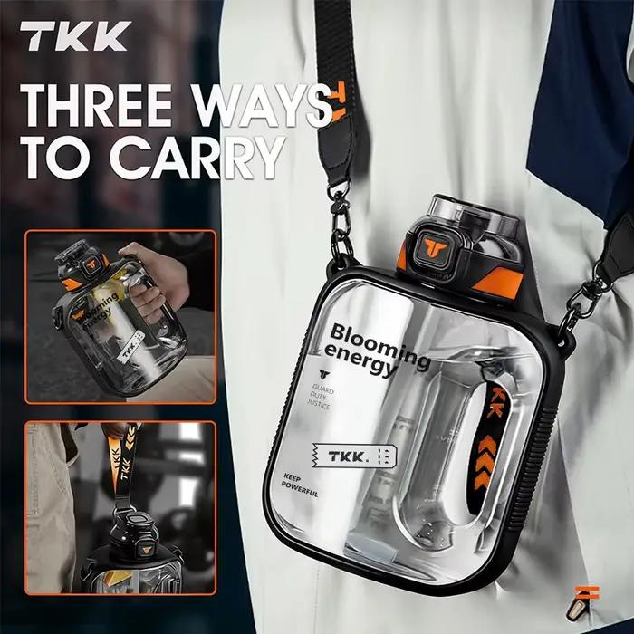 TKK 1/1.6/2L bouteille d'eau de sport TRITAN grande capacité tasse créative résistant à la chaleur e