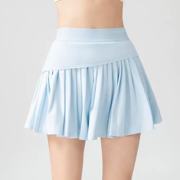 Shorts de course pour femmes, séchage rapide, été, extérieur, tennis, jupe-short respirante, gym, an