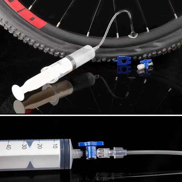 Seringue d'étanchéité pour pneus de vélo de montagne, 60ml, outil d'injection de liquide pour pneus 