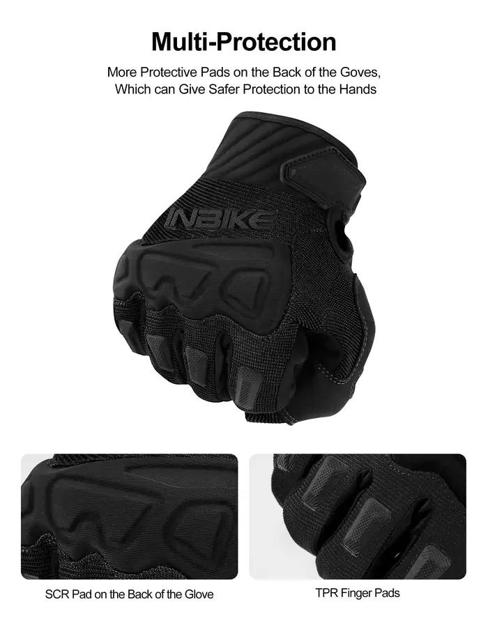 Gants de vélo INBIKE MTB pour homme, gants de sport tactiles pour homme, gants de vélo de montagne p