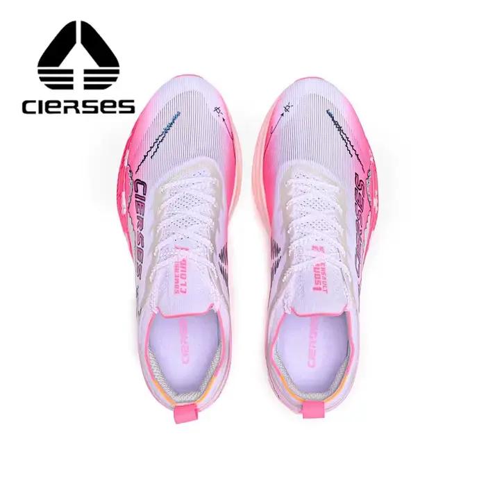 CIERSES-Chaussures de course en fibre de carbone pour homme, souliers de marathon professionnels, so