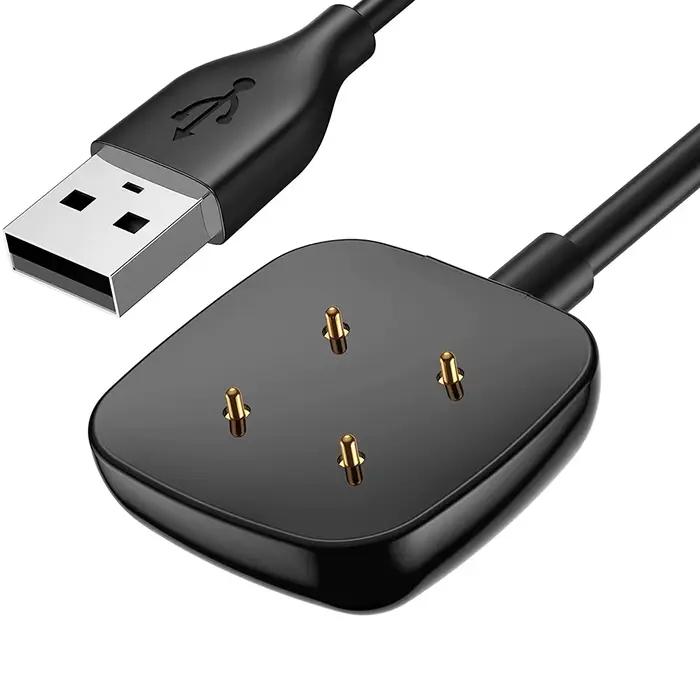Pour Fitbit Sense/Sense 2/Versa 4/Versa 3 chargeur USB chargeur montre intelligente câble de chargem