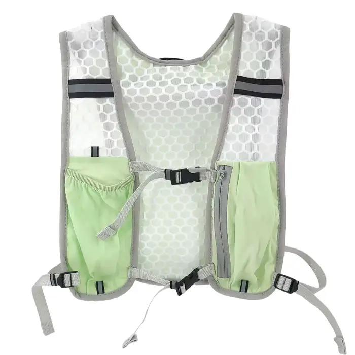 Gilet de course pour femmes et hommes, sangle de poitrine réglable, gilet d'hydratation léger et réf