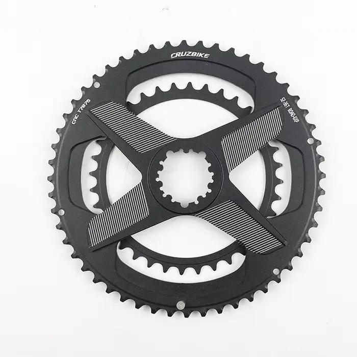 CRMERCEDES-Couronne de vélo à double disque JOWheel, plateau de vélo de route, pédalier à 8 vitesses
