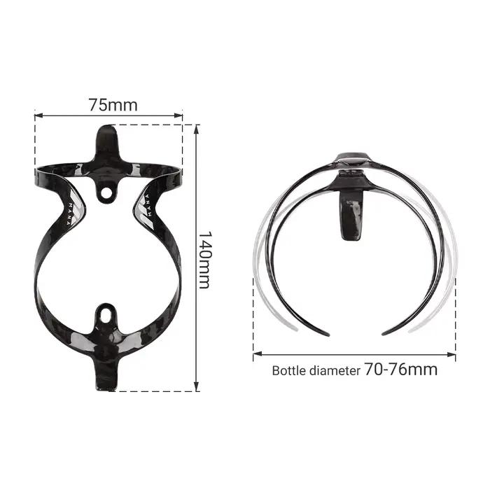 MANA 12g motif marbre porte-bidon de vélo en Fiber de carbone + vis en alliage d'aluminium pour rout