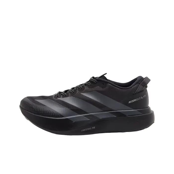 Adidas Adizero Evo SL Chaussures de course à semelle compensée pour homme Noir Gris