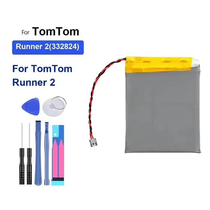 Batterie pour montre intelligente Tomtom Runner 2 332824, légère et respectueuse de l'environnement