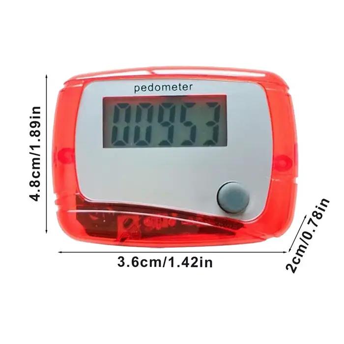 Compteur de pas numérique LCD avec clip, pour la marche, la course, le jogging et l'entraînement en 