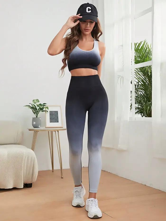 Ensembles d'entraînement deux pièces pour femmes, vêtements de gymnastique, Yoga, sans couture, sout