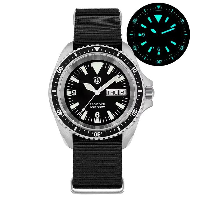 Watchdives WD1980 V3 montre de luxe VH31 balayage secondes mouvement à Quartz AR revêtement verre sa