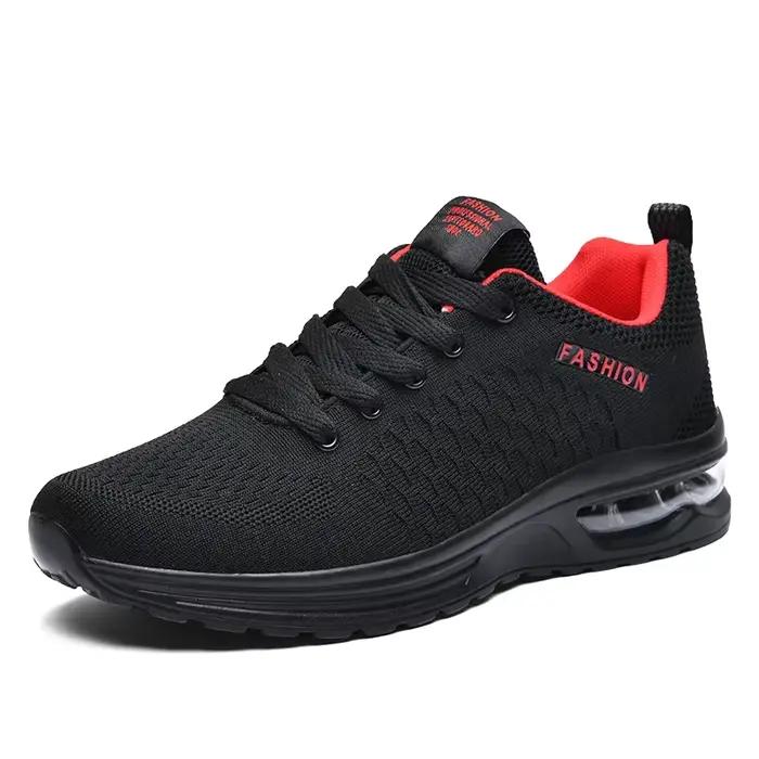 Chaussures de course légères à lacets pour hommes, baskets de sport de plein air décontractées en ma