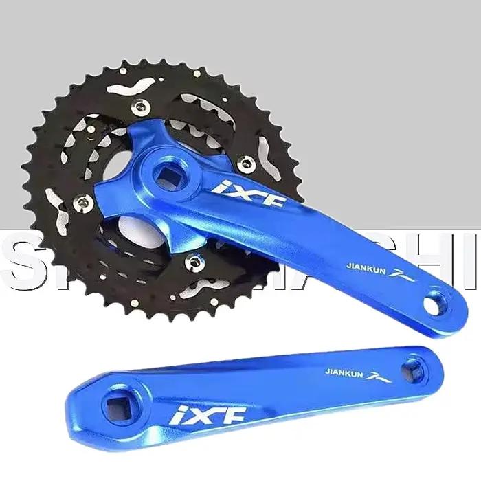 JIANKUN-Jeu de manivelles à trou carré ultraléger pour VTT, roue à chaîne de vélo, pignon en alumini